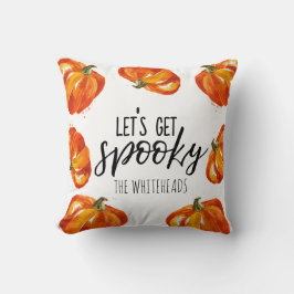 ハロウィーンカボチャ不気味のモノグラムを入手 クッション