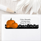 ハロウィーンカボチャ不気味差出人住所ラベル ラベル (インサイチュ)