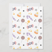 ハロウィーンカボチャ動物リトルブベビーシャワー サンキューカード (裏面)