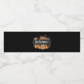 ハロウィーンカボチャ及び幽霊食品・飲料ラベル ペットボトルラベル (シングルラベル)