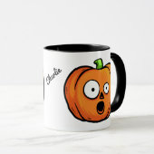 ハロウィーンカボチャ名前をカスタムするマグ4 マグカップ (正面右)