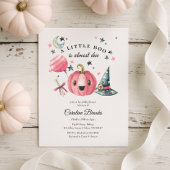 ハロウィーンカボチャ小さなブーピンクの赤ちゃんシャワー 招待状