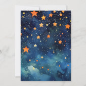 ハロウィーンカボチャ小さなブー男の子の赤ちゃんシャワー 招待状 (裏面)