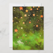 ハロウィーンカボチャ小さなブー男の子の赤ちゃんシャワー 招待状 (裏面)