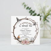 ハロウィーンカボチャ小さなブー赤ちゃんシャワー 招待状 (スタンド正面)