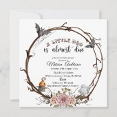 ハロウィーンカボチャ小さなブー赤ちゃんシャワー 招待状 (正面)