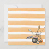 ハロウィーンカボチャ小さなブー赤ちゃんシャワー 招待状 (裏面)