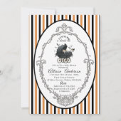 ハロウィーンカボチャ小さなブー赤ちゃんシャワー 招待状 (正面)