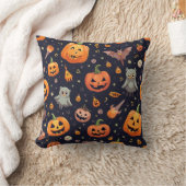 ハロウィーンカボチャ幽霊ピロークッション クッション (ブランケット)