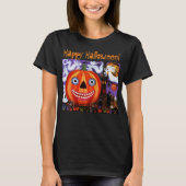 ハロウィーンカボチャ幽霊 Tシャツ (正面)