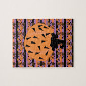 ハロウィーンカボチャ幾何学模様 ジグソーパズル (横)