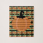 ハロウィーンカボチャ幾何学模様 ジグソーパズル (縦)