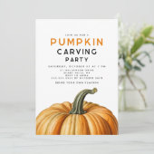 ハロウィーンカボチャ彫りパーティー 招待状 (スタンド正面)