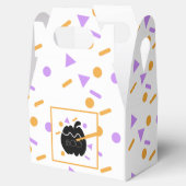 ハロウィーンカボチャ彫りブラックオレンジスプリンクル フェイバーボックス (オープン)