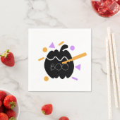 ハロウィーンカボチャ彫刻パーティー紙吹雪の散水 スタンダードカクテルナプキン (インサイチュ)