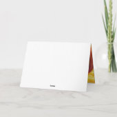 ハロウィーンカボチャ折りグリーティングカード カード (裏面)