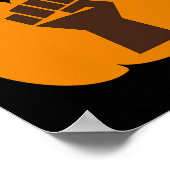 ハロウィーンカボチャ抵抗する政治男性女性子供 ポスター (角)