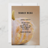 ハロウィーンカボチャ招待状+メニューウィッチ 招待状 (裏面)