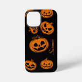 ハロウィーンカボチャ柄の電話ケース iPhoneケース (裏面)