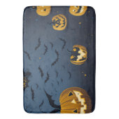 ハロウィーンカボチャ模様 バスマット (正面縦)