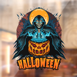 ハロウィーンカボチャ死神 ウィンドウサイン