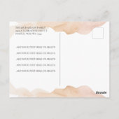 ハロウィーンカボチャ牛の小さなブー赤ちゃんシャワー ポストカード (裏面)