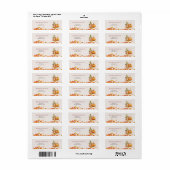 ハロウィーンカボチャ秋ベビーシャワー差出人住所 ラベル (フルシート)