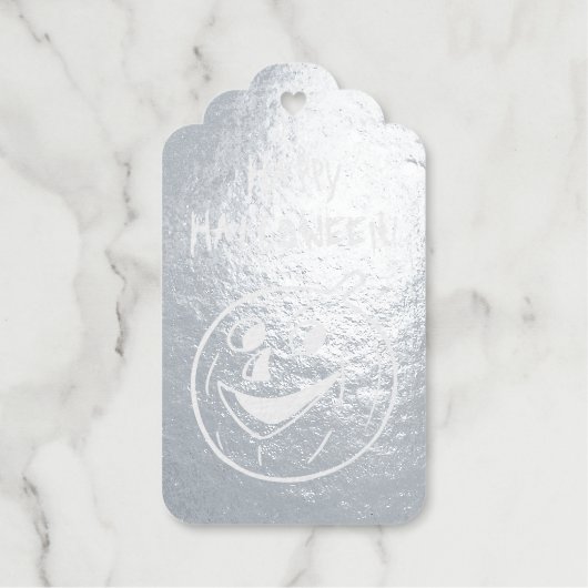 ハロウィーンカボチャ箔ギフトラベル ギフトタグ (正面)