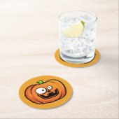 ハロウィーンカボチャ紙コースター1 ラウンドペーパーコースター (インサイチュ)