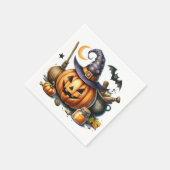 ハロウィーンカボチャ紙ナプキン スタンダードカクテルナプキン (角)