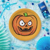 ハロウィーンカボチャ紙プレート3 ペーパープレート (パーティー)