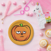 ハロウィーンカボチャ紙プレート4 ペーパープレート (パーティー)