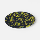 ハロウィーンカボチャ紙プレート ペーパープレート (アングル)