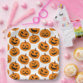 ハロウィーンカボチャ紙プレート ペーパープレート (パーティー)