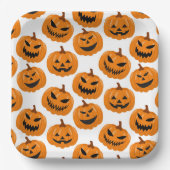 ハロウィーンカボチャ紙プレート ペーパープレート (正面)