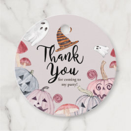 ハロウィーンカボチャ誕生日サークルサンキューユーラベル フェイバータグ