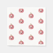 ハロウィーンカボチャ赤ちゃんシャワーペーパーナプキン スタンダードカクテルナプキン (正面)