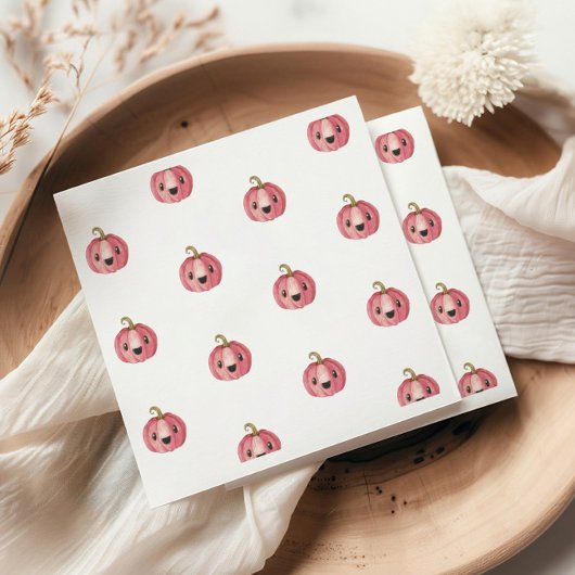 ハロウィーンカボチャ赤ちゃんシャワーペーパーナプキン スタンダードカクテルナプキン