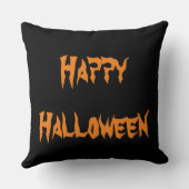 ハロウィーンカボチャ頭かかし巡礼者 クッション (裏面)