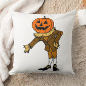 ハロウィーンカボチャ頭かかし巡礼者 クッション (ブランケット)