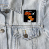 ハロウィーンカボチャ頭ボタン 缶バッジ (インサイチュ)