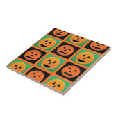 ハロウィーンカボチャ顔パターン タイル (側面)