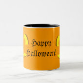 ハロウィーンカボチャ顔マグ ツートーンマグカップ (中央)