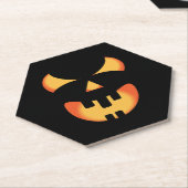 ハロウィーンカボチャ顔 ペーパーコースター (アングル)