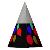 ハロウィーンカボチャ風船誕生日帽子 パーティーハット (裏面)