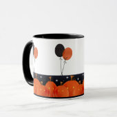 ハロウィーンカボチャ風船 マグカップ (正面左)
