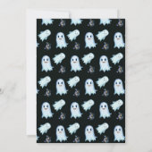 ハロウィーンカボチャ魔女ハット幽霊かわいい甘い16 招待状 (裏面)