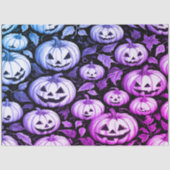 ハロウィーンカボチャ黒ギフト 薄葉紙 (正面)