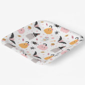 ハロウィーンカボチャ、こうもり、幽霊、クモとキャンディ ペーパープレート (傾斜あり)