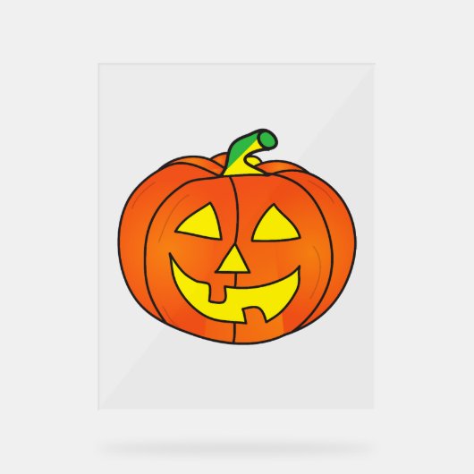 ハロウィーンカボチャ アクリルサイン (正面)